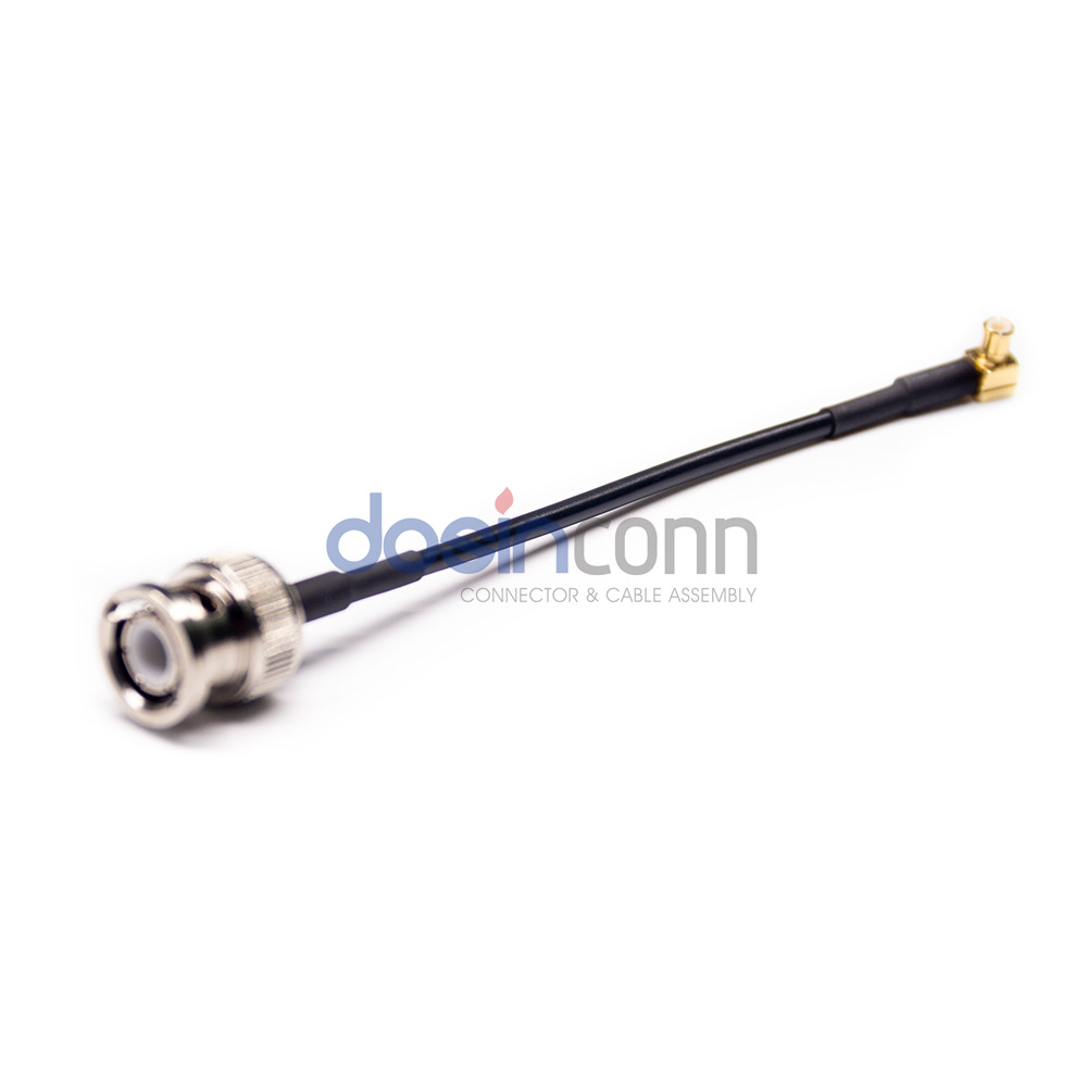 BNC Plug to MCX Plug RF Cable 10cm RG174 Cable 50ohm